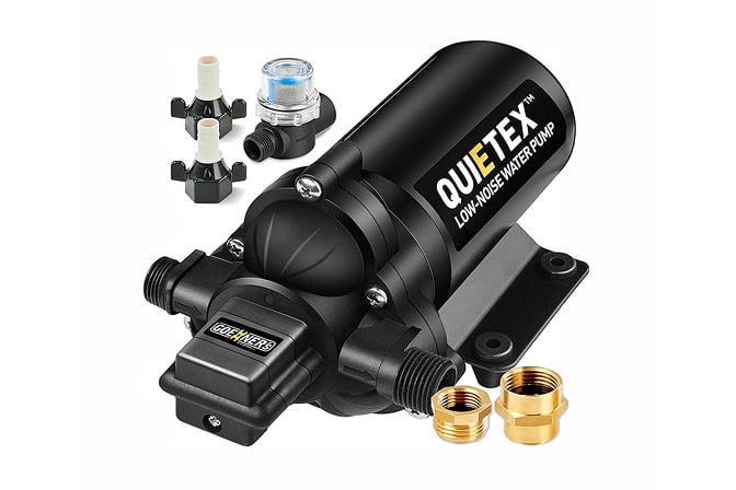 12V 4.5 GPM 45 PSI ultra-quiet water pump for outdoor use