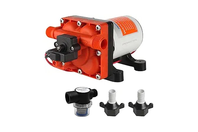 12V 3 GPM 55 PSI variable flow diaphragm water pump